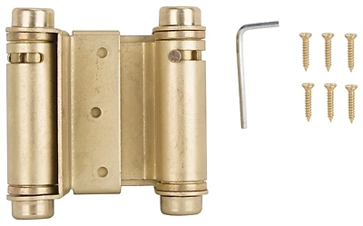 Adjustable Spring Hinge Satin Brass Steel 3 Inch Model Lr-024-lps
