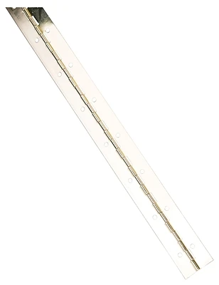 Continuous Hinge Bright Nickel 1-1/2 In X 48 In For Cabinets And Lids