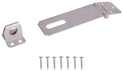 4-1/2 Inch Galvanized Safety Hasp For Doors, Cabinets, And Gates