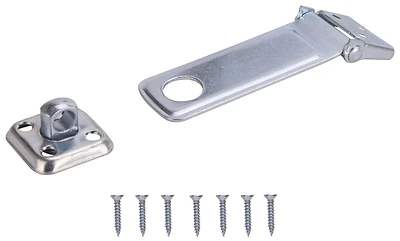 Zinc Steel Safety Hasp 4-1/2 Inch For Cabinets, Doors, And Gates
