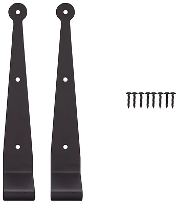 Hinge Strap 10 Black Stainless Steel 1-1/2 Inch Offset