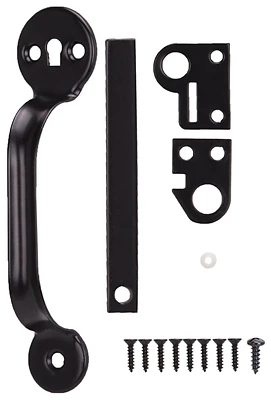 Thumb Latch Steel Black For Doors And Gates 5/8 To 1-3/4 In Thick