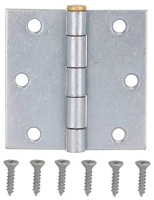 3x3 Inch Square Corner Galvanized Door Hinge For Interior And Exterior Use