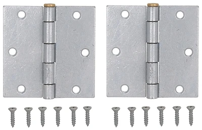 3-1/2" X 3-1/2" Square Corner Hinge For Interior And Exterior Doors