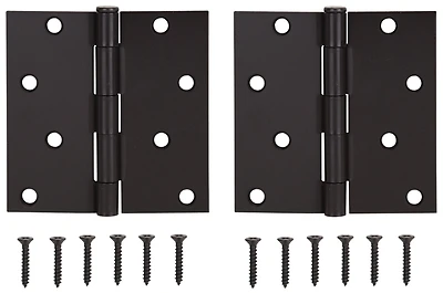 4x4 Inch Square Hinge For Doors And Furniture - Model Bh-502orb-ps