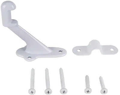 Handrail Bracket White Zinc Alloy For 3/4 In Handrail Support