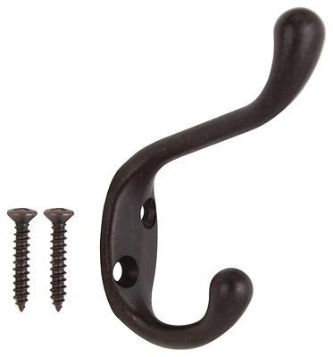 Oil Rubbed Bronze Coat And Hat Hook For Home And Office Use