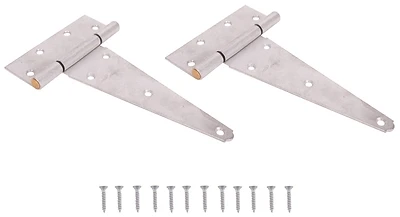 Extra Heavy-duty 8 Inch Galvanized T-hinge For Tool Chests, Barn Doors, And Gates