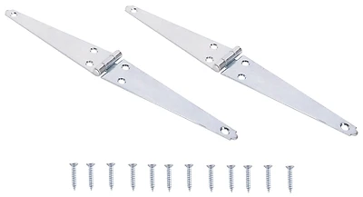 6 Inch Zinc Strap Hinge - Reversible Steel For Left Or Right Doors