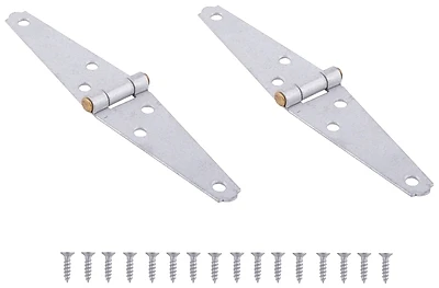 3 Inch Galvanized Steel Strap Hinge - Reversible For Left Or Right Doors