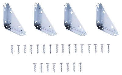 4 Inch Zinc Corner Brace For Reinforcing Right Angle Joints