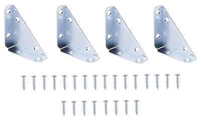 3 Inch Zinc Corner Brace For Reinforcing Right Angle Joints