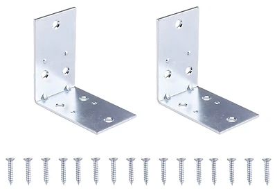 Double Width Corner Brace 2-1/2 Inch Zinc Plated For Indoor And Outdoor Use