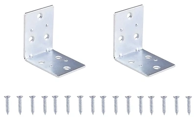 Double Wide 2 Inch Zinc Plated Corner Brace For Reinforcing Joints