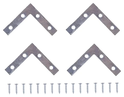Prosource FC-Z025-C4PS Steel Corner Brace, Zinc Plated, 2-1/2 In. X 1/2 In.