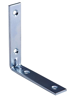 Corner Brace Steel 3-1/2" X 3/4" Zinc Plated For Reinforcement