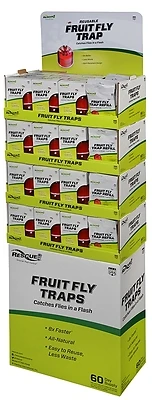 Fruit Fly Trap Floor Display With 30-day Attractant Supply, Model Fftr2-fd48