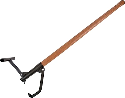 Log Lifter With Duckbill Tip, 7/16 X 7/8 X 8 In Steel Tip And Wood Handle