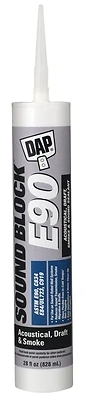 Sound Block Acoustical Sealant, 28 Ounce Cartridge, White, Professional-grade