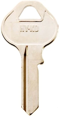 Hy-ko Key Blank Master M11 - Brass Nickel Finish, 1.889 In L X 0.934 In W