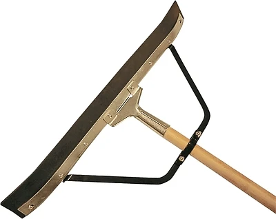 93450 Heavy-duty Floor Squeegee, 24 In Curved Rubber Blade With Hardwood Handle