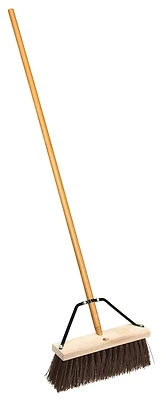 93400 Street Broom With Brace, 16 In Length, Polypropylene Bristle