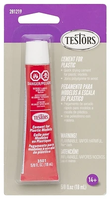 Cement Carded Plastic Gray 1.5 Oz Model S148 - Fast-drying Adhesive
