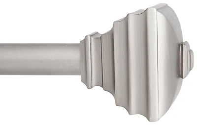 Kn80207 Satin Nickel Curtain Rod, 3/4 In Diameter, Adjustable 36 To 66 In Length