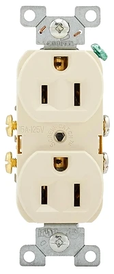 Cr15la Duplex Receptacle 15 Amp 125 Volt Nema 5-15r