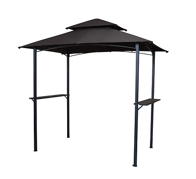 Windsor Grill Gazebo, 94.88 In W X 59.45 In D X 96.46 In H, Brown