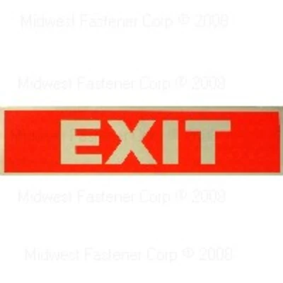 2 X 8 Mylar Exit Peel & Stick Sign For Easy Installation