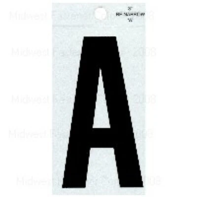 3 Inch Straight Narrow Black Reflective Letters For Signage And Labeling