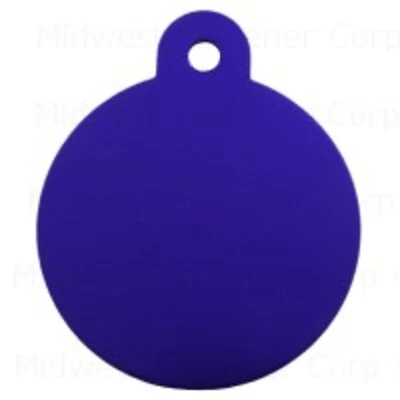 Purple Large Circle Pet Tag - Durable And Stylish Identification For Pets