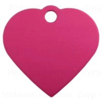 Small Pink Heart Pet Tag - Durable And Stylish Identification For Your Pet