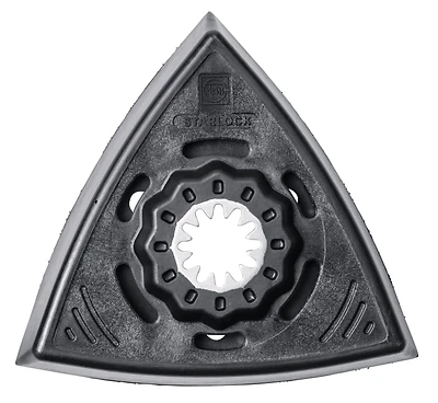 Pad Backing Sanding Sl Mount, Triangular Shape, Hook And Loop Fastening
