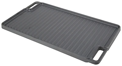 Grill Plate, 17-3/4 In L X 10 In W, Steel With Built-in Handles
