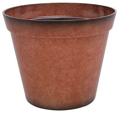 Pt-s035 Round Planter, 18 In Diameter, 14 In Height, Terra Cotta Resin