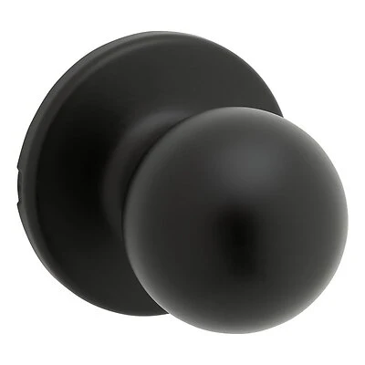 Kwikset 92001-622 Cove Colonial Style Door Knob, Matte Black