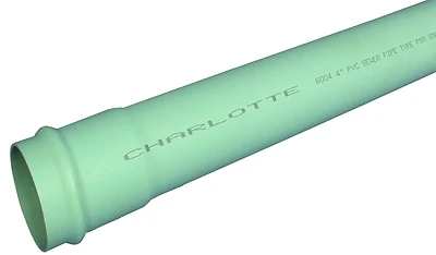 4" X 14' Solid Pvc Sewer Pipe Sdr35 - Charlotte Pipe