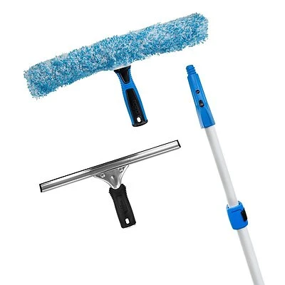 Professional Total Pro 988900 Window Cleaning Kit With 14 In Scrubber & 12 In Squeegee