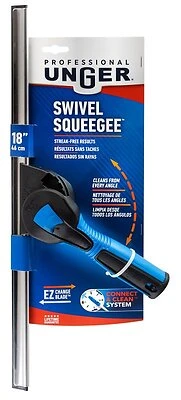 Professional 985510 Swivel Squeegee With 18 Inch Poly Blade For Streak-free Cleaning