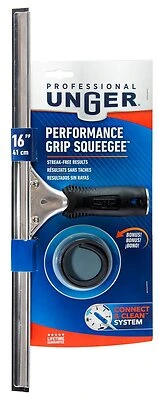 Professional 981020 Window Squeegee With 16 In Poly Blade And Bonus Rubber Blade