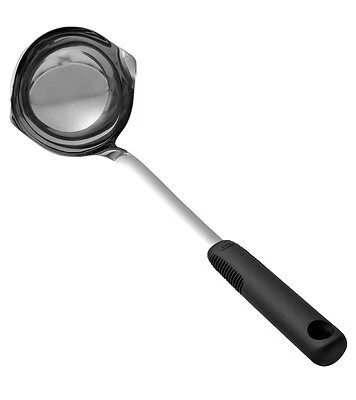 Stainless Steel Ladle, 11.9 In Overall Length, Polished Finish