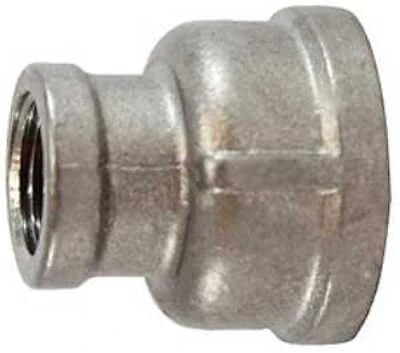 Reducing Coupling Stainless Steel 1-1/4 X 1 Inch Fnpt Connection Model 62446bag