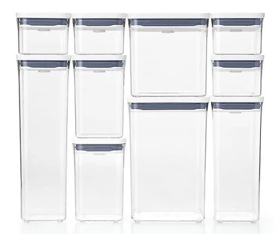 10 Piece Pop Container Set, Airtight Food Storage Solution