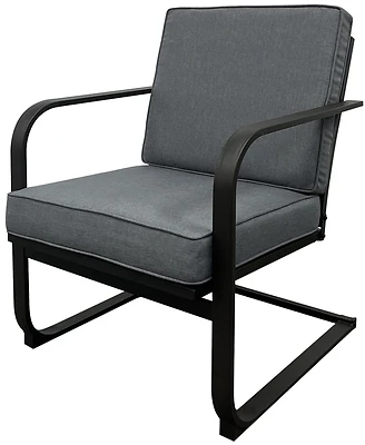 Venice Spring Chair, 25 In W, 28.35 In D, 32.87 In H, Steel Frame