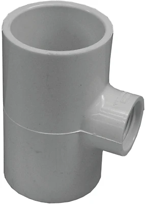 Lasco 435801 PVC Slip Tee Fitting, 1-1/2 In. x 1-1/2 In. x 3/4 In.