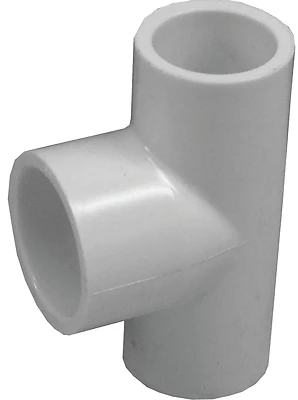 Pvc Slip Tee Fitting 1/2 Inch X 1/2 Inch X 3/4 Inch