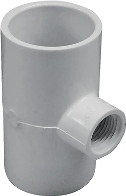 Pvc Tee Fitting 1-1/4" X 1-1/4" X 1/2" Fip