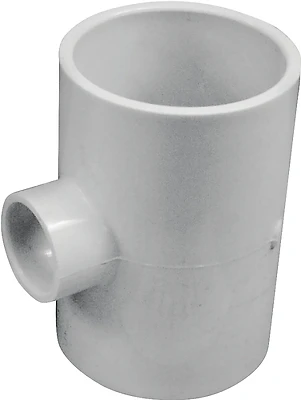 Pvc Slip Tee Fitting 2" X 2" X 3/4" For Plumbing Applications